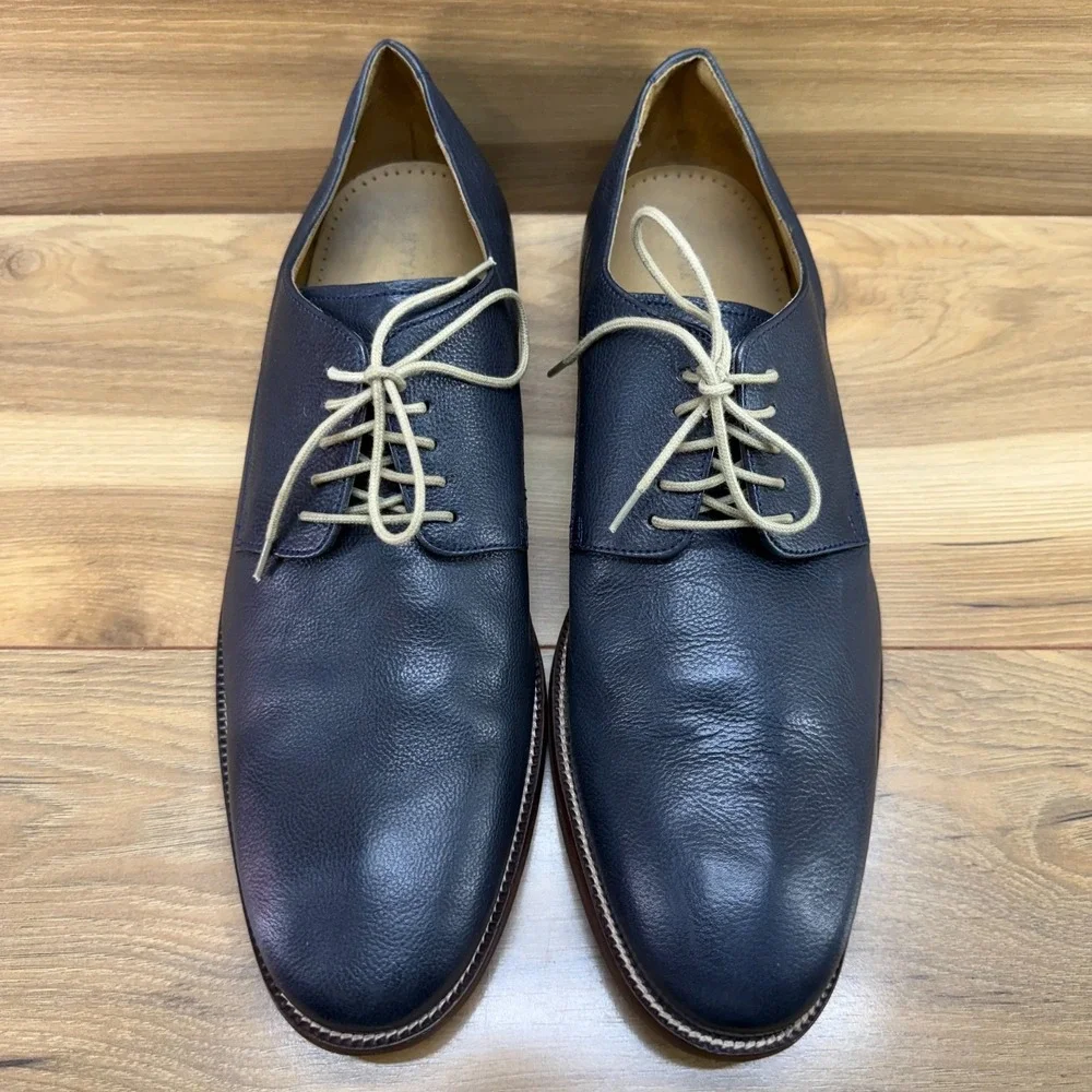 Cole Haan Willams Oxfords Mens 13 M Navy Blue Leather Business Casual Shoes